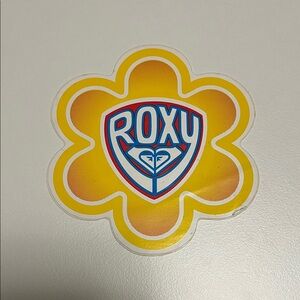 Vintage Roxy Sticker Yellow Flower